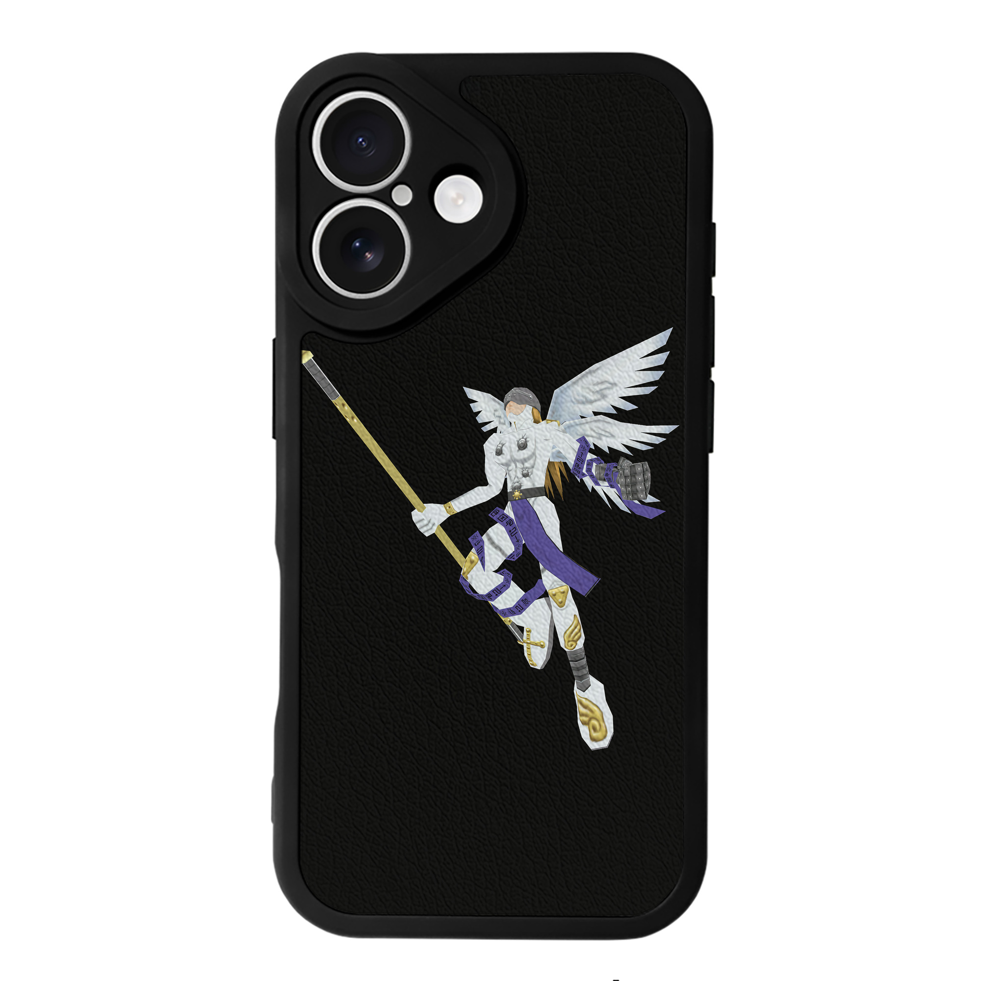 （画像用） Digimon デジタルモンスター/デジモン 【iPhone 16シリーズ対応】シリコンスマホケース（レザー調） 材質：シリコン